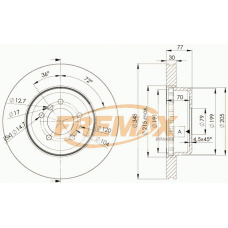 BD-3402 FREMAX Тормозной диск