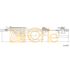 11.2253 COFLE Трос, управление сцеплением