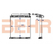 2203901 BEHR Radiator