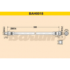 BAH0018 BARUM Тормозной шланг