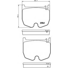 8DB 355 018-681 HELLA Комплект тормозных колодок, дисковый тормоз