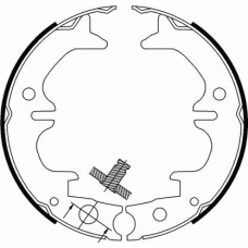 18492745729 S.b.s. Комплект тормозных колодок, стояночная тормозная с