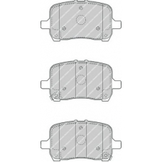 FDB4406 FERODO Комплект тормозных колодок, дисковый тормоз