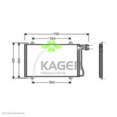 94-5200 KAGER Конденсатор, кондиционер