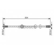 1 987 476 879 BOSCH Тормозной шланг