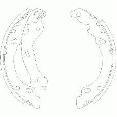 Z4158.00 WOKING Комплект тормозных колодок