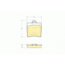 6113352 GIRLING Комплект тормозных колодок, дисковый тормоз