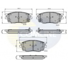 CBP3948 COMLINE Комплект тормозных колодок, дисковый тормоз