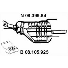 08.399.84 EBERSPACHER Глушитель выхлопных газов конечный