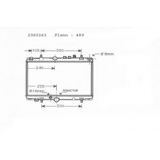 2060243 ORDONEZ Радиатор, охлаждение двигателя