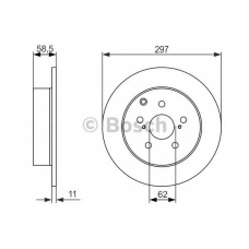 0 986 479 574 BOSCH Тормозной диск