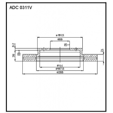 ADC 0311V Allied Nippon Гидравлические цилиндры