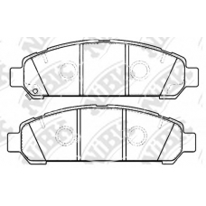 PN21003 NiBK Комплект тормозных колодок, дисковый тормоз