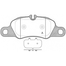 BPA1366.00 OPEN PARTS Комплект тормозных колодок, дисковый тормоз