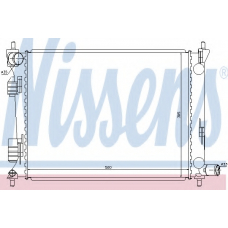 66756 NISSENS Радиатор, охлаждение двигателя