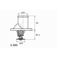 1.163.92 BEHR Термостат, охлаждающая жидкость