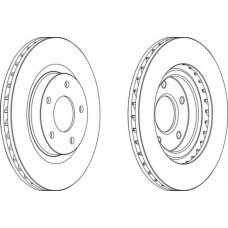 DDF1624-1 FERODO Тормозной диск