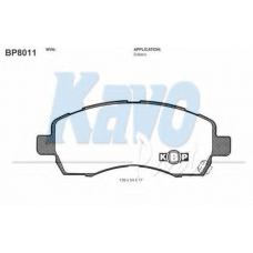 BP-8011 KAVO PARTS Комплект тормозных колодок, дисковый тормоз