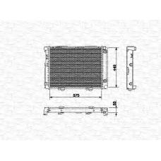 350213533000 MAGNETI MARELLI Радиатор, охлаждение двигателя