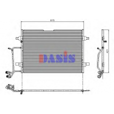 482003N AKS DASIS Конденсатор, кондиционер