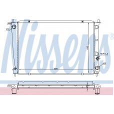 67039 NISSENS Радиатор, охлаждение двигателя