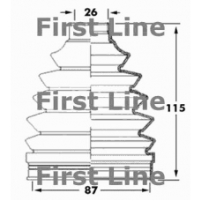 FCB6049 FIRST LINE Пыльник, приводной вал