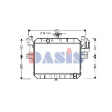 360019N AKS DASIS Радиатор, охлаждение двигателя