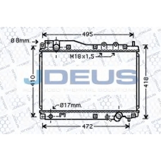 013M26 JDEUS Радиатор, охлаждение двигателя