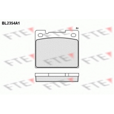 BL2354A1 FTE Комплект тормозных колодок, дисковый тормоз
