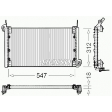 DCN09080 DENSO Конденсатор, кондиционер