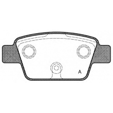 BPA0861.00 OPEN PARTS Комплект тормозных колодок, дисковый тормоз