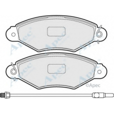PAD1505 APEC Комплект тормозных колодок, дисковый тормоз