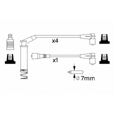 0 986 357 281 BOSCH Комплект проводов зажигания