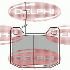 LP106 DELPHI Комплект тормозных колодок, дисковый тормоз