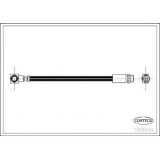 19034349 CORTECO Тормозной шланг