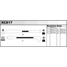 XC817 QUINTON HAZELL Комплект проводов зажигания