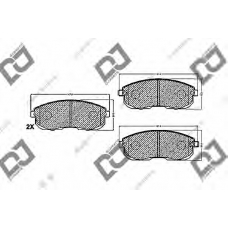 BP1475 DJ PARTS Комплект тормозных колодок, дисковый тормоз