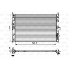 735632 VALEO Радиатор, охлаждение двигателя