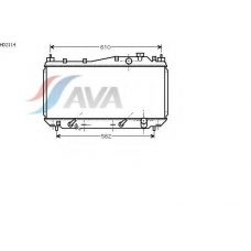 HD2114 AVA Радиатор, охлаждение двигателя
