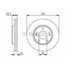 0 986 479 S00 BOSCH Тормозной диск