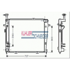 5700581 KUHLER SCHNEIDER Радиатор, охлаждение двигател