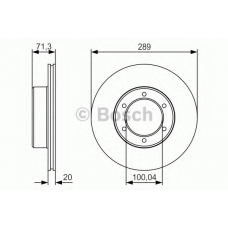 0 986 479 S24 BOSCH Тормозной диск