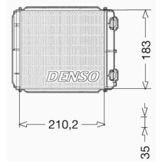 DRR23018 DENSO Теплообменник, отопление салона