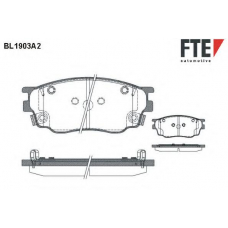 BL1903A2 FTE Комплект тормозных колодок, дисковый тормоз