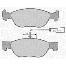 363916060104 MAGNETI MARELLI Комплект тормозных колодок, дисковый тормоз