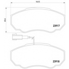 MDB2328 DON Комплект тормозных колодок, дисковый тормоз