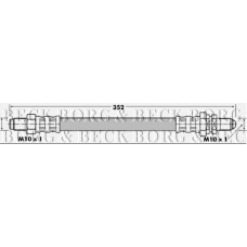 BBH6158 BORG & BECK Тормозной шланг