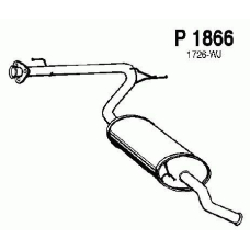 P1866 FENNO Глушитель выхлопных газов конечный