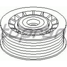 400 009 TOPRAN Натяжной ролик, поликлиновой  ремень