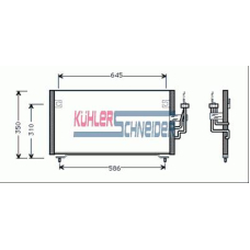 0521001 KUHLER SCHNEIDER Конденсатор, кондиционер